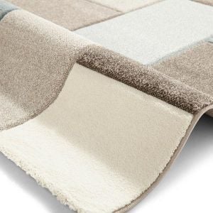 Brooklyn Rugs 646 in Beige and Grey and Blue
