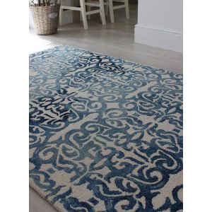 Fresco Rugs in Blue - Free UK Delivery