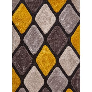 Noble House NH-9247 Grey/Yellow Rugs in 150 x 230 cm