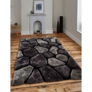 Noble House NH-5858 Black/Grey Area Rugs