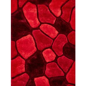 Noble House NH-5858 Red Shaggy Rugs