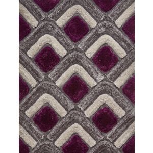 Noble House NH-8199 Grey/Purple Rugs by Think Rugs