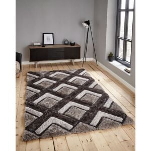 Noble House NH-8199 Rugs in Silver, Rectangle Size 120 x 170 cm