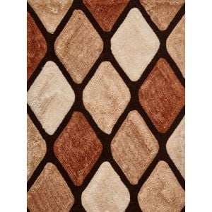 Noble House NH-9247 Beige/Brown Shaggy Rug