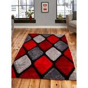 Noble House NH-9247 Rugs in Grey/Red 