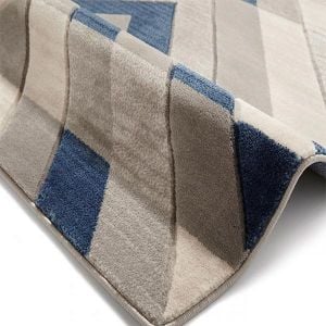 Pembroke Rugs G2075 in Grey/Blue - Free UK Delivery