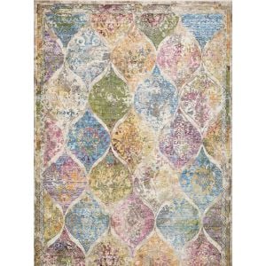 Think Rugs Athena 24021 Antique Distressed Look Rug, Multi, 160 x 220 Cm
