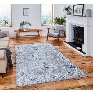 Think Rugs Topaz G4705 Traditional Silver Rug 120x170cm