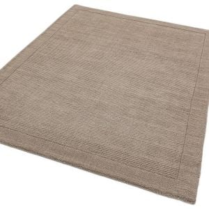 York Plain Taupe Rugs Online | Pure Woollen Pile