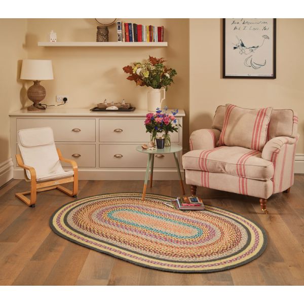 Origins 100% Jute Oval Rug in Multi