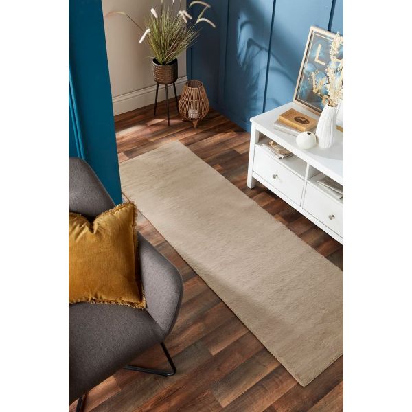 Shop Origins Washable Faux Fur Rug in Natural Capital Rugs