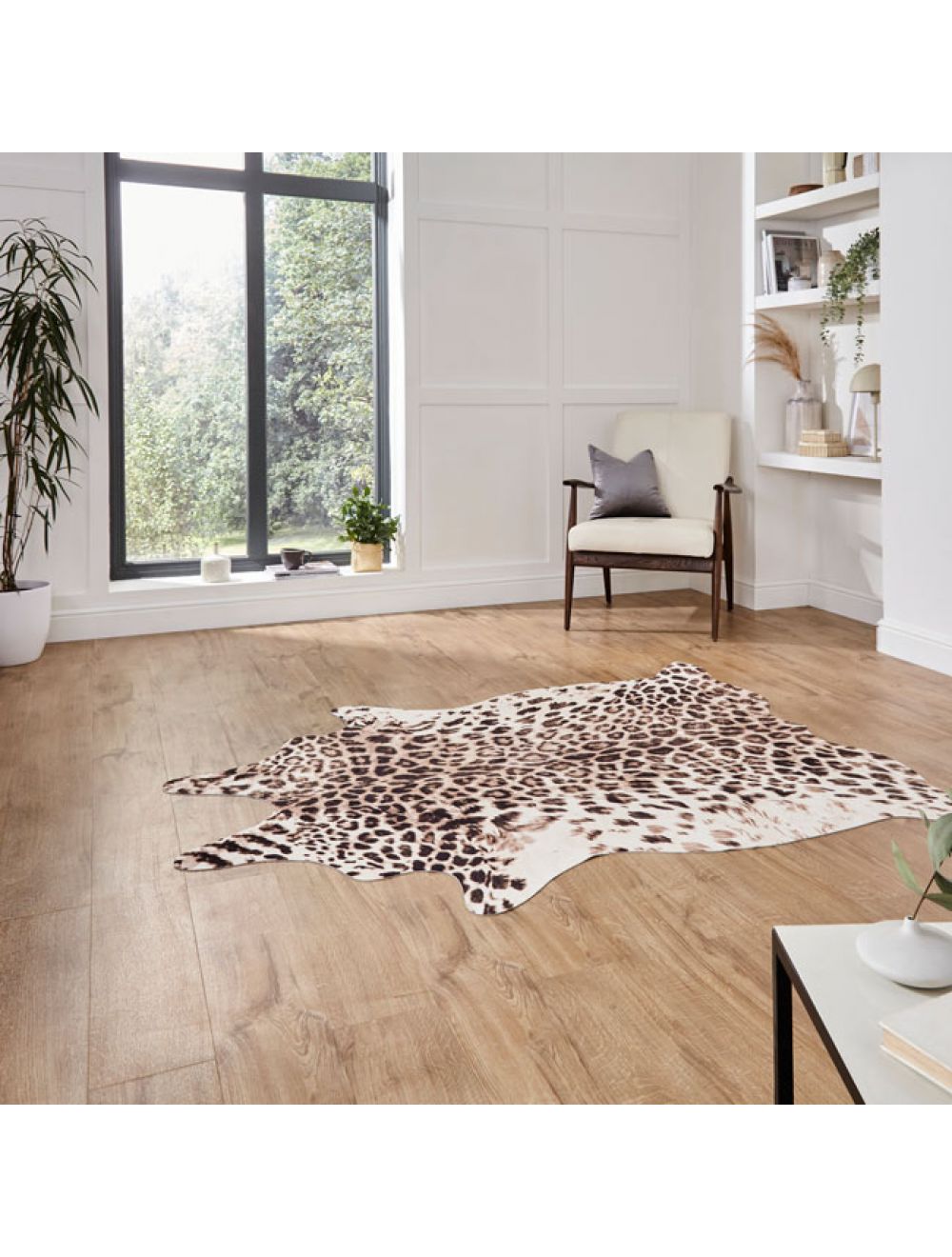 Faux Leopard Print Rugs in Brown/Beige Online from £ | Free UK  Delivery-CapitalRugs