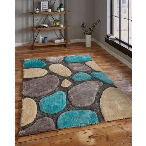 Noble House NHG1631 (3545) Silver/Blue Area Rugs